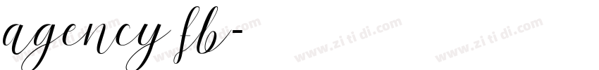 agency fb字体转换